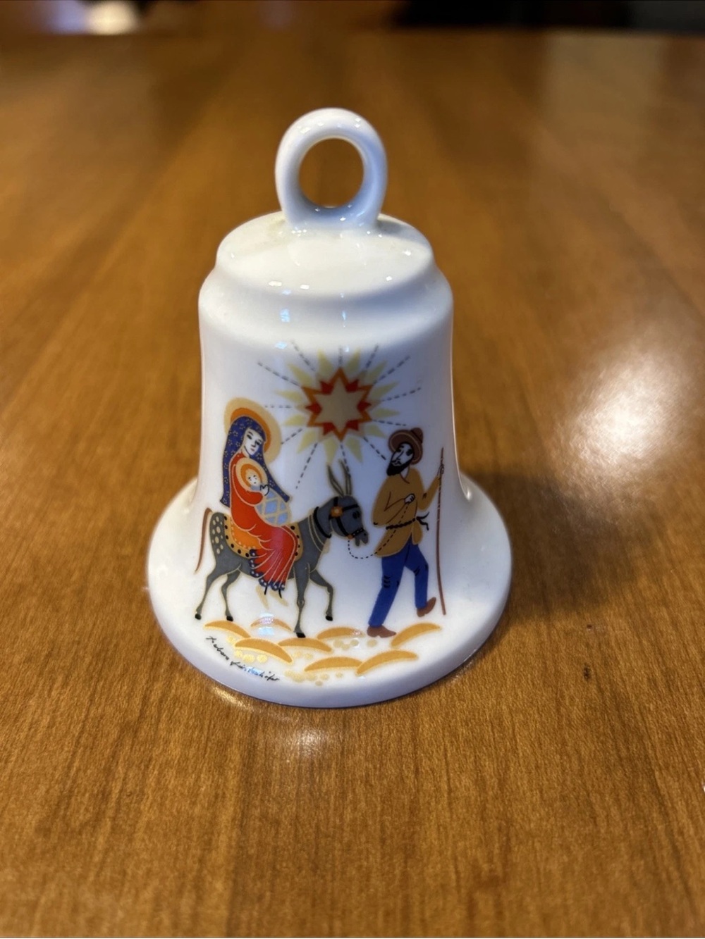 White Porcelain Nativity Bell Germany “Alt Tirschenreuth 1838”